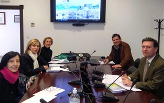 27 de febrero de 2023. Reunión de investigadores de la Universidad de Sevilla en la Facultad de Ciencias del Trabajo